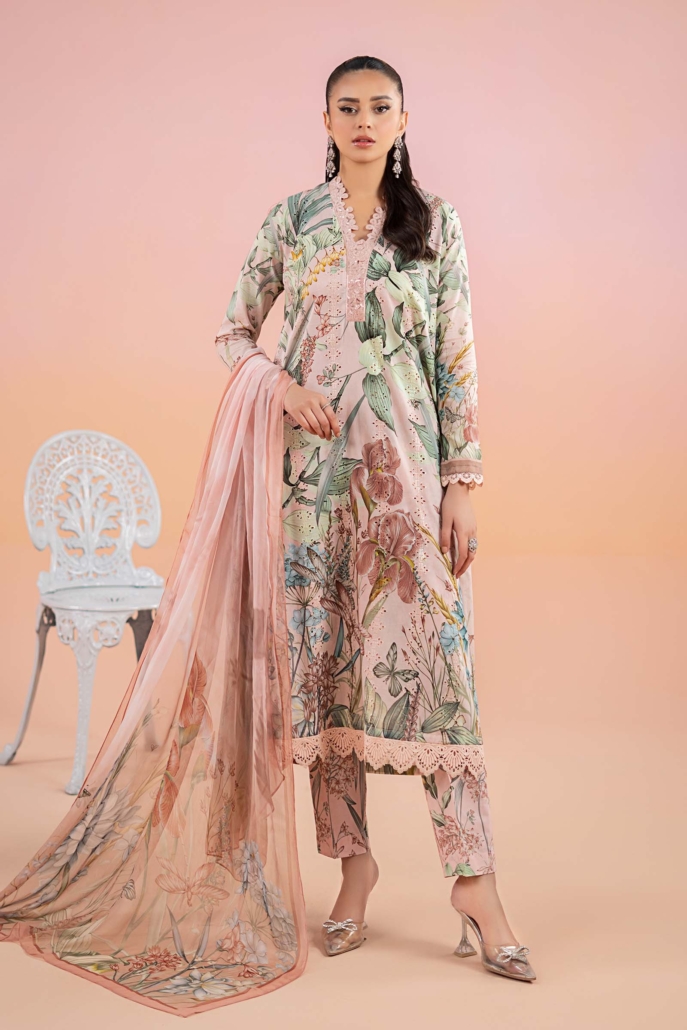 3 Piece Printed Lawn Suit  MPS-2502-A