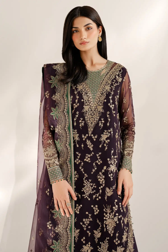 EMBROIDERED CHIFFON UC-3078