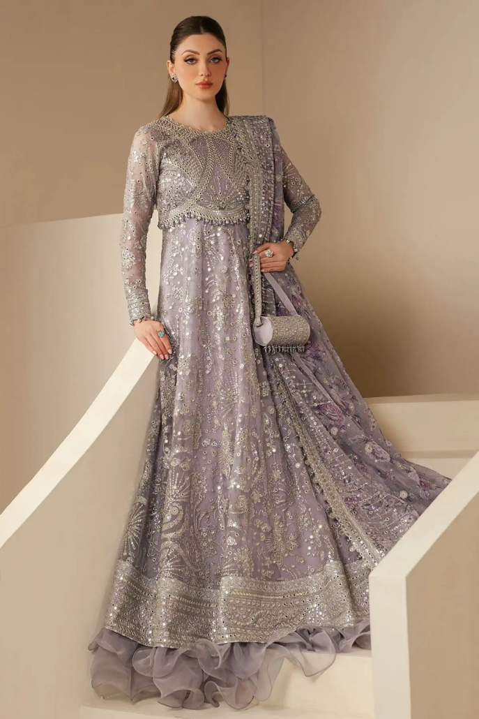 EMBROIDERED CHIFFON WF’25-05