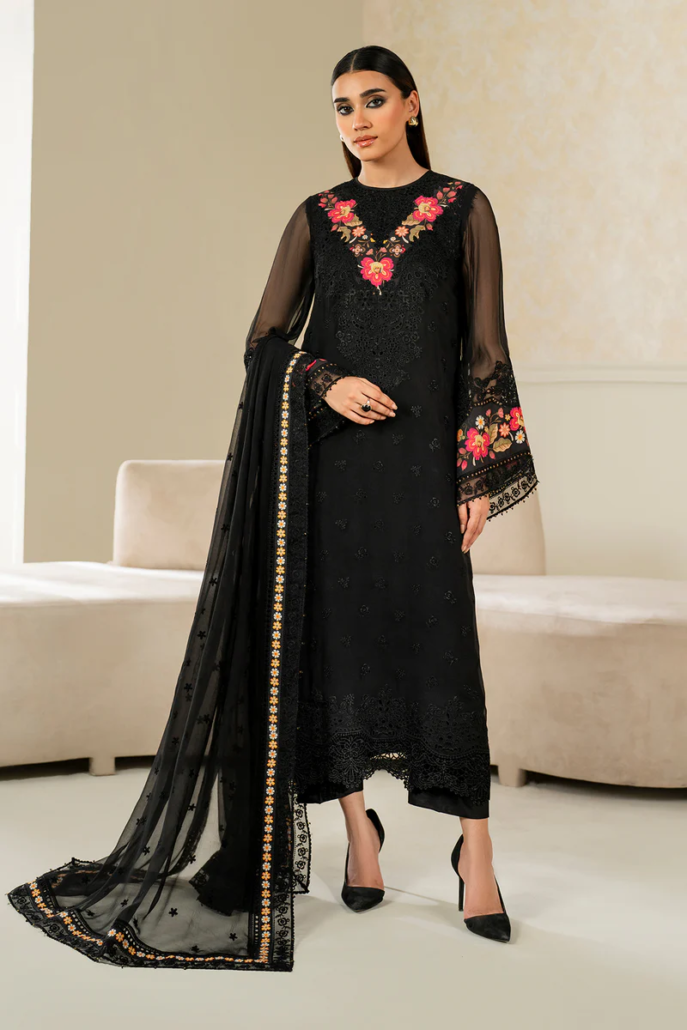 EMBROIDERED CHIFFON PR-1144