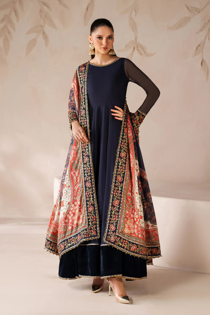 EMBROIDERED CHIFFON PR-1203