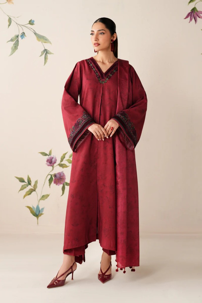 EMBROIDERED PRINTED VISCOSE PR-1193