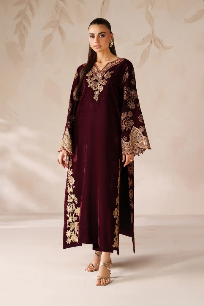EMBROIDERED VELVET PR-1201
