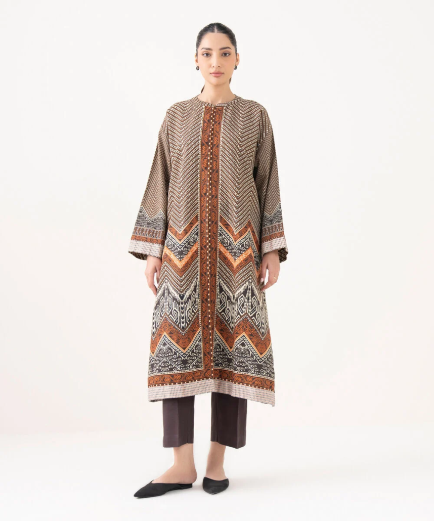 Embroidered Light Khaddar Jacket