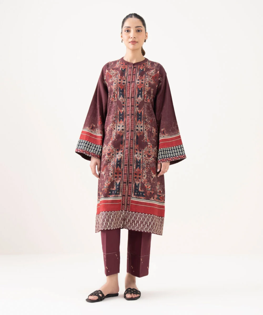 Embroidered Light Khaddar Shirt