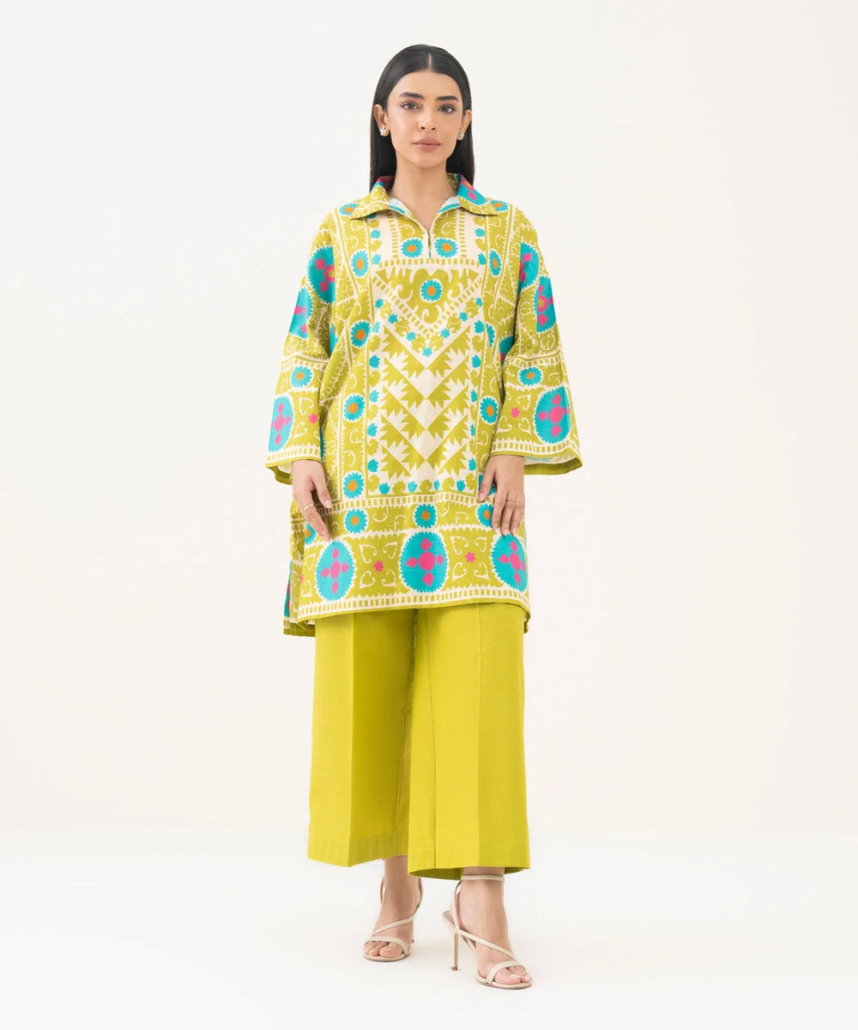 Printed Light Khaddar Shirt