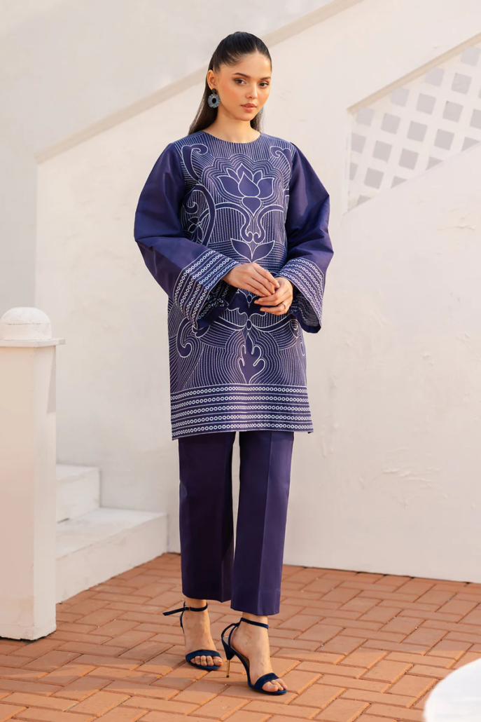 EMBROIDERED JACQUARD LAWN PR-1110